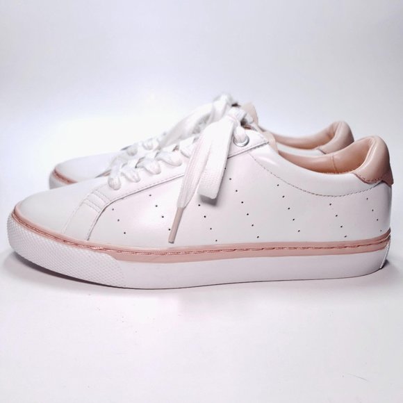 J. Crew Saturday Sneaker White Leather Casual Sz 7 - Picture 4 of 12